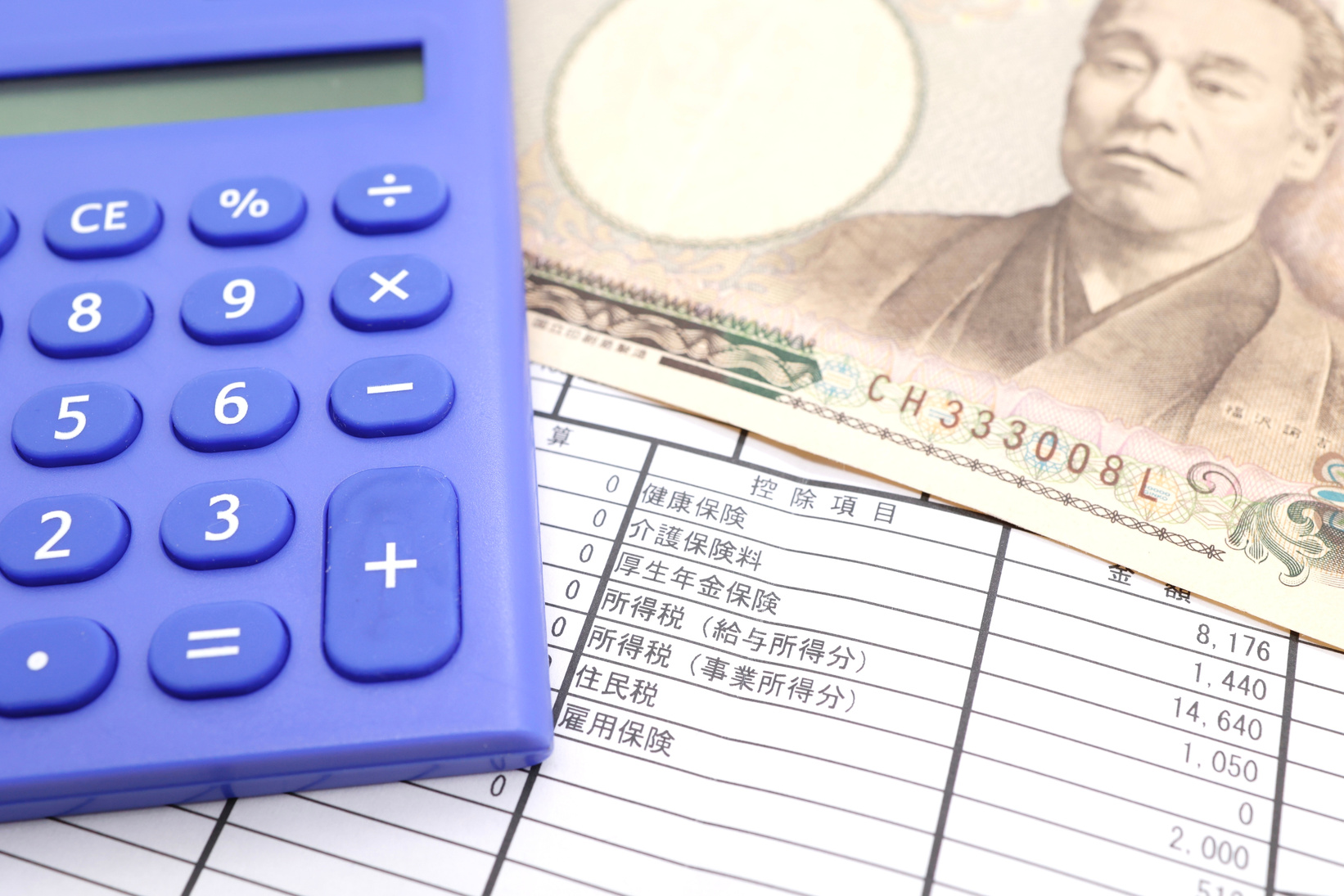 Deduction items on pay stubs